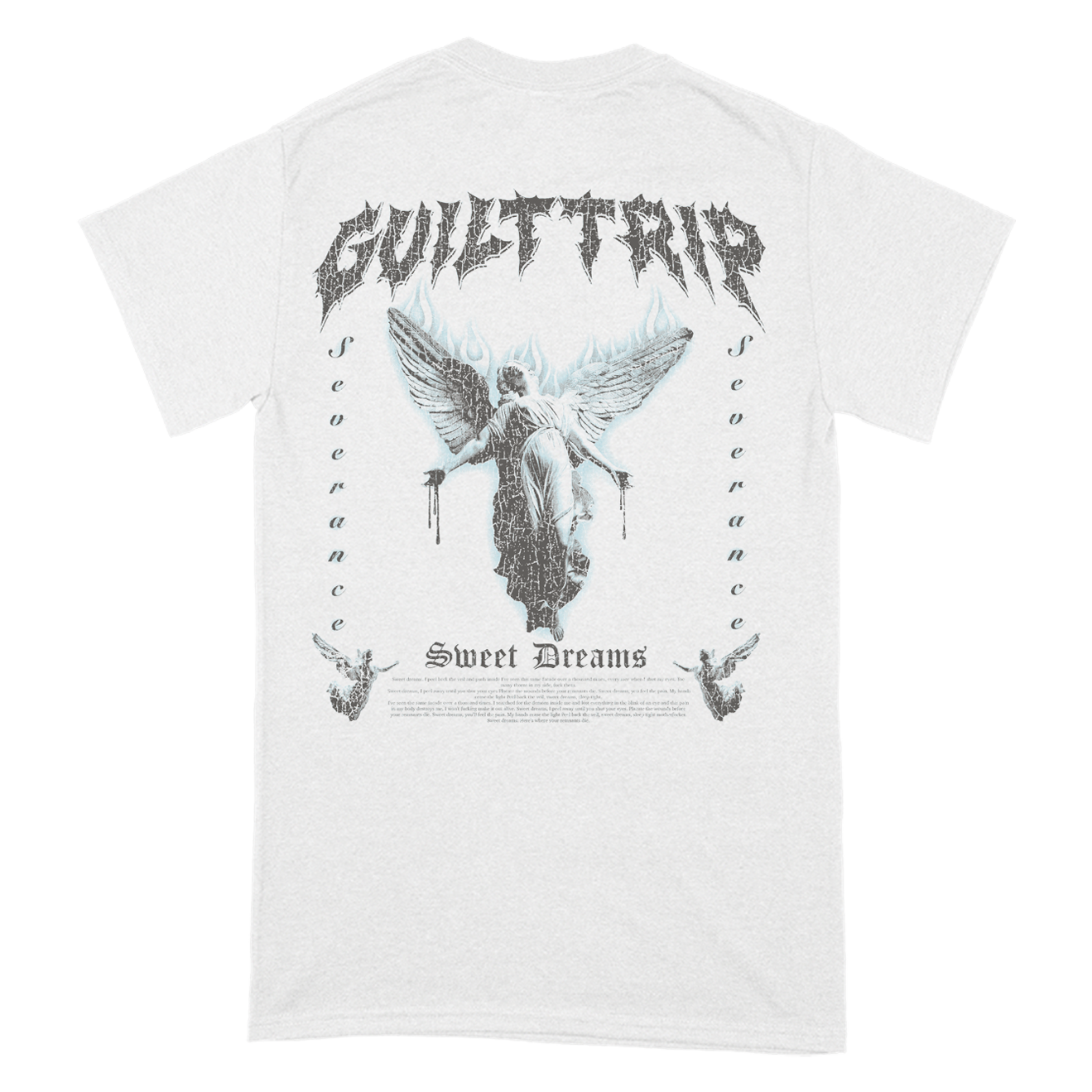 'Sweet Dreams' White Tee Hoodie, Sweatshirt | CiraTrend.com (Image 3)