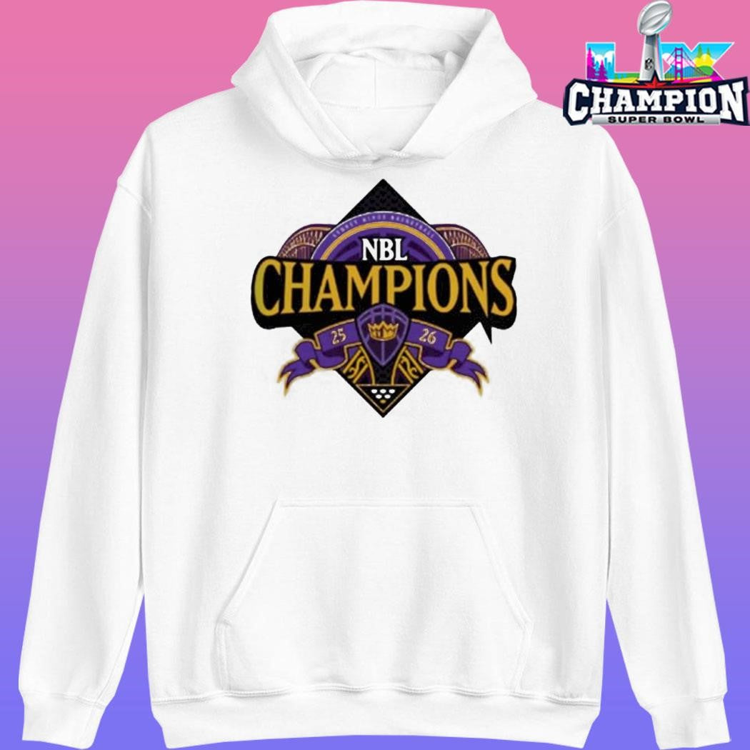 Sydney Kings 2026 Nbl Champions Logo Locker Room Shirt