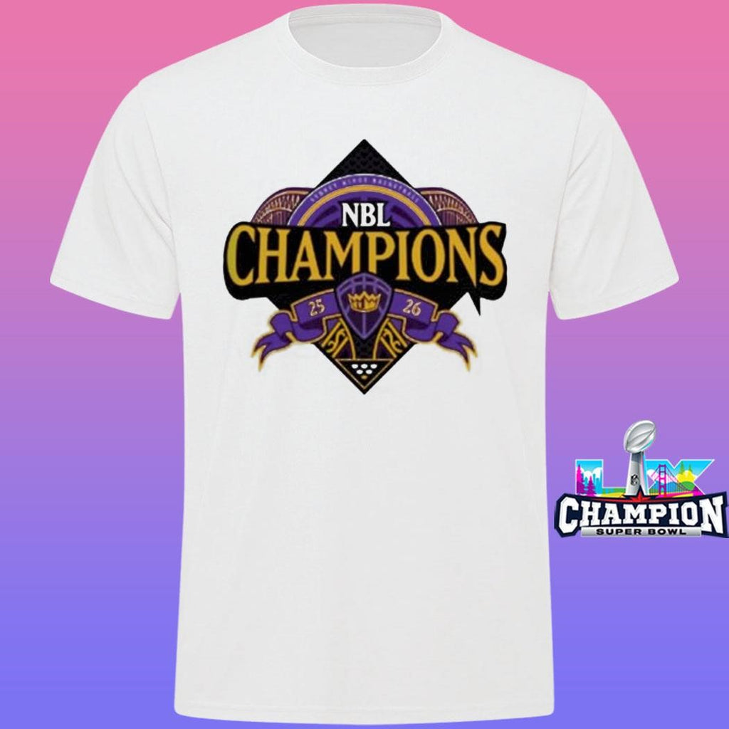 Sydney Kings 2026 Nbl Champions Logo Locker Room Shirt