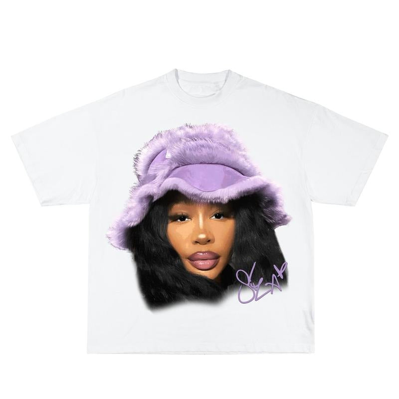Sza Purple Tee Hoodie, Sweatshirt | CiraTrend.com