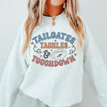 TAILGATES TACKLES AND TOUCHDOWNS Crewneck Sweatshirt Crewneck Sweatshirt Unisex Fit Causal Sweatshirt for Halloween...