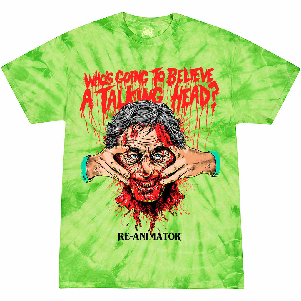 RE-ANIMATOR: TALKING HEAD - T-SHIRT (RE-AGENT GREEN TIE DYE) Hoodie, Sweatshirt | CiraTrend.com (Image 1)