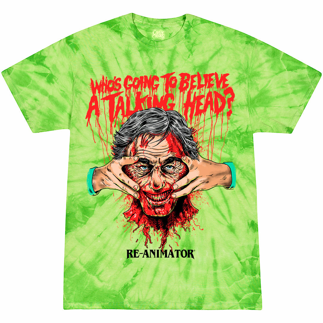 RE-ANIMATOR: TALKING HEAD - T-SHIRT (RE-AGENT GREEN TIE DYE) Hoodie, Sweatshirt | CiraTrend.com (Image 1)