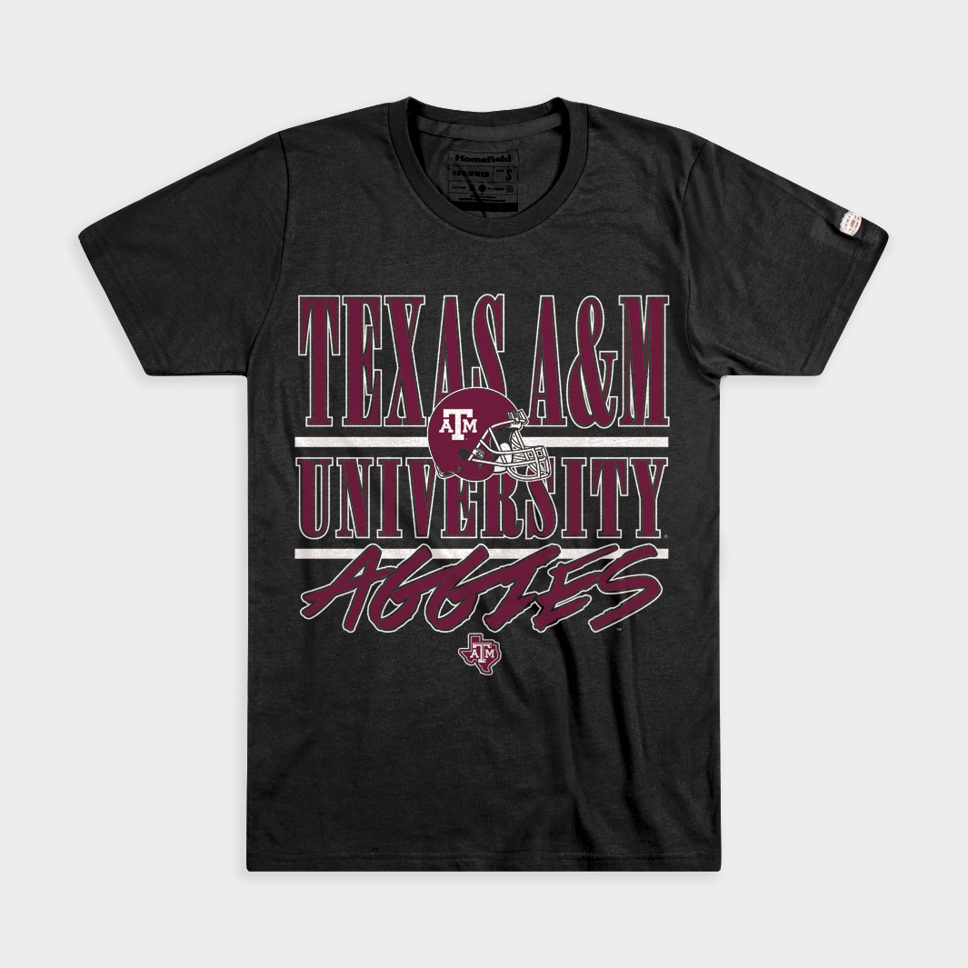 Texas A&M Aggies Football '90s-Inspired Tee Style001