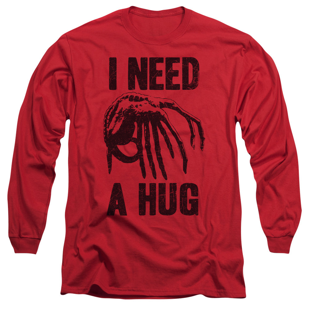 Alien Need A Hugmens Long Sleeve Shirt Red Hoodie, Sweatshirt | CiraTrend.com