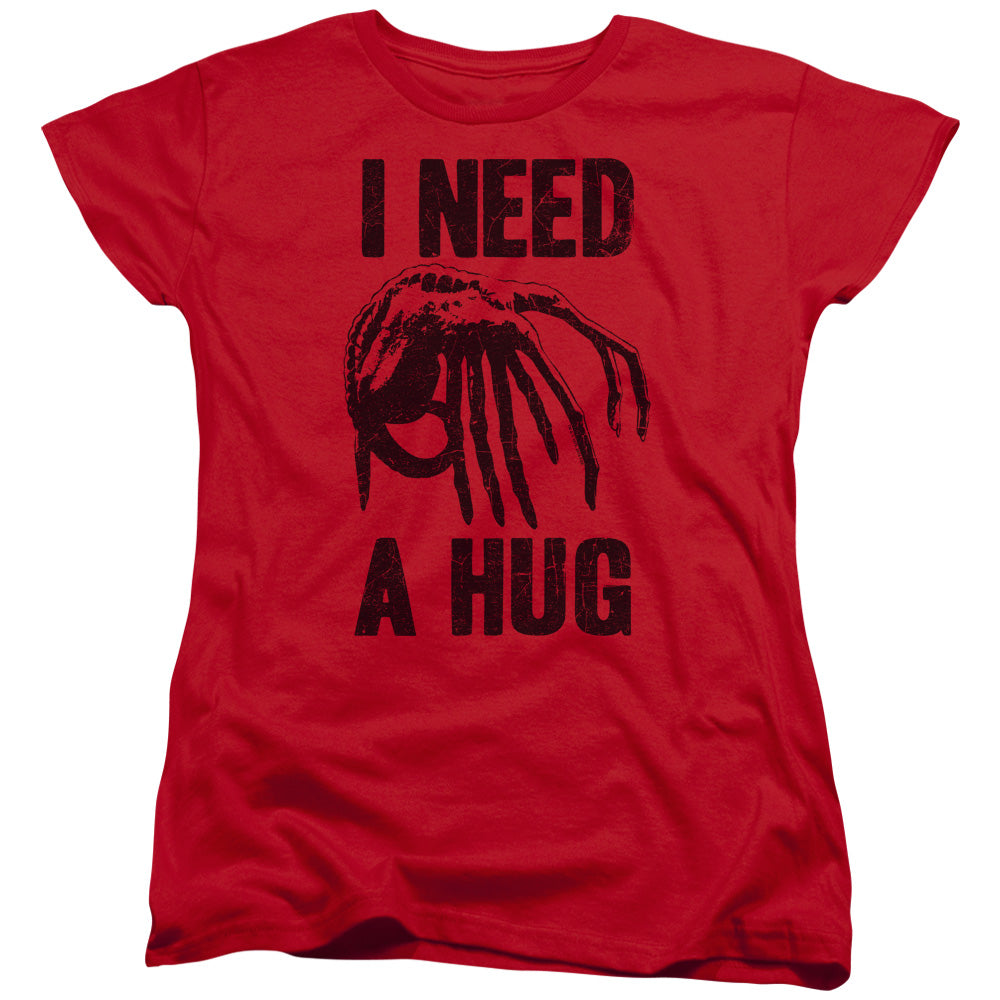 Alien Need A Hug Womens T Shirt Red Hoodie, Sweatshirt | CiraTrend.com