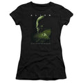 Alien Lurk Junior Sheer Cap Sleeve Womens T Shirt Black Hoodie, Sweatshirt | CiraTrend.com