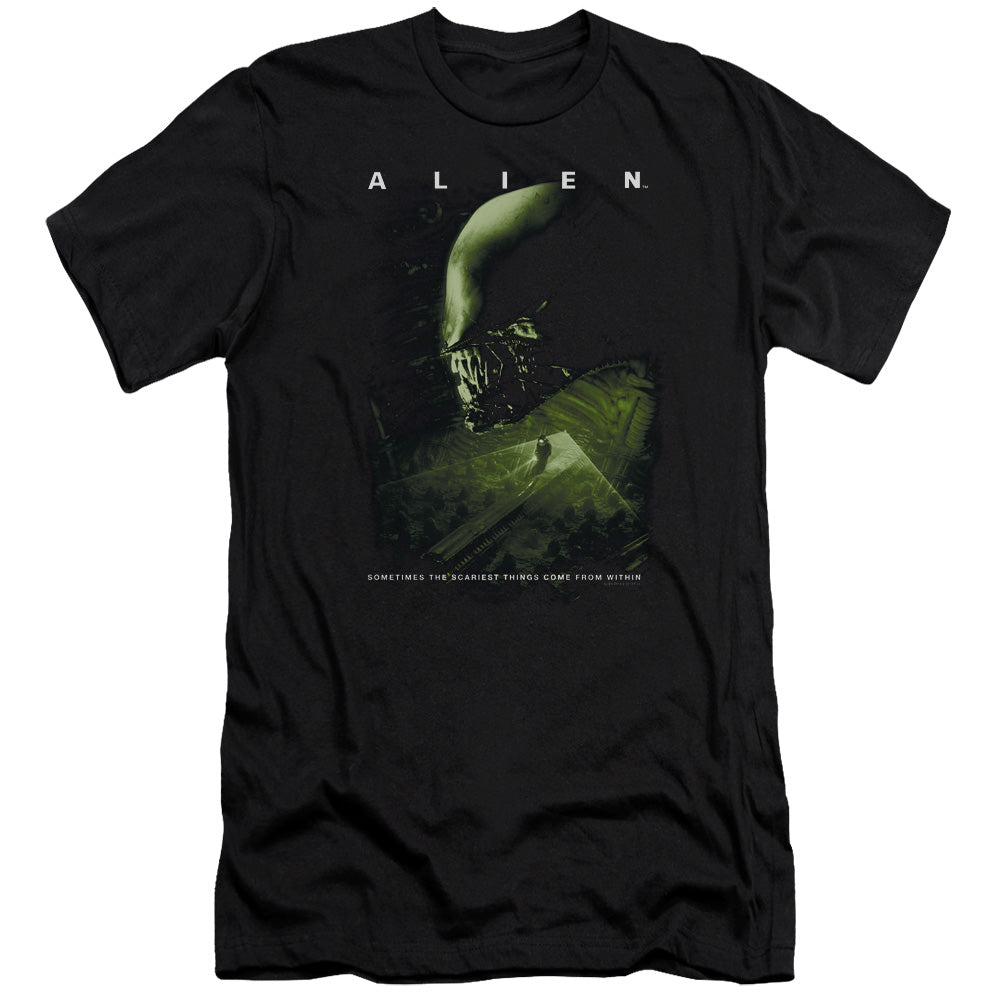 Alien Lurk Premium Bella Canvas Slim Fit Mens T Shirt Black Hoodie, Sweatshirt | CiraTrend.com