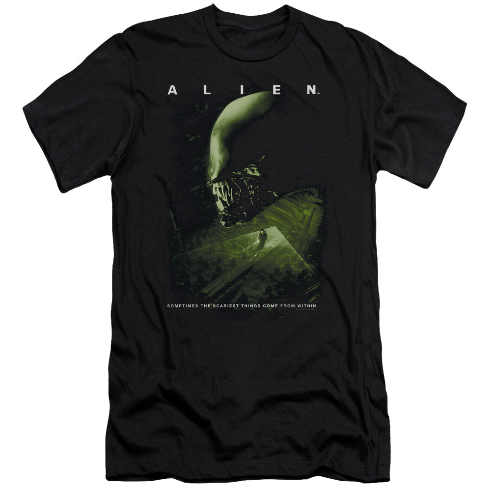 Alien Lurk Slim Fit Mens T Shirt Black Hoodie, Sweatshirt | CiraTrend.com