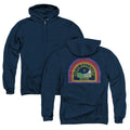 Alien Nostromo Back Print Zipper Mens Hoodie Navy T-Shirts, Sweatshirt | CiraTrend.com