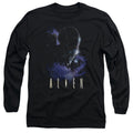 Alien In Space Mens Long Sleeve Shirt Black Hoodie, Sweatshirt | CiraTrend.com