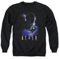 Alien In Space Mens Crewneck Sweatshirt Black T-Shirts, Hoodie | CiraTrend.com