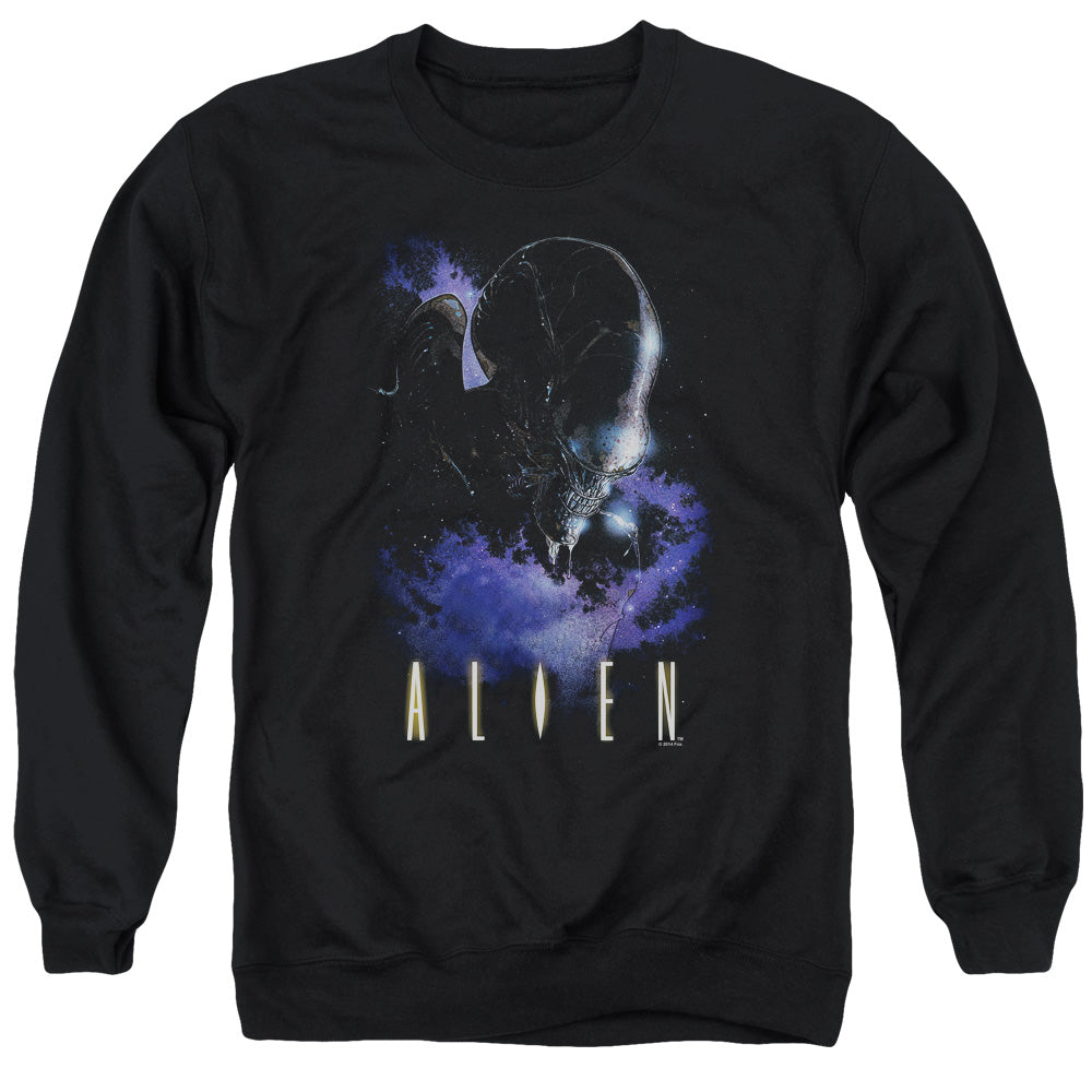 Alien In Space Mens Crewneck Sweatshirt Black T-Shirts, Hoodie | CiraTrend.com