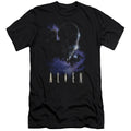 Alien In Space Premium Bella Canvas Slim Fit Mens T Shirt Black Hoodie, Sweatshirt | CiraTrend.com