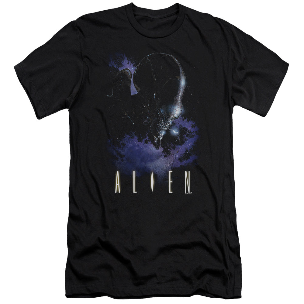 Alien In Space Slim Fit Mens T Shirt Black Hoodie, Sweatshirt | CiraTrend.com