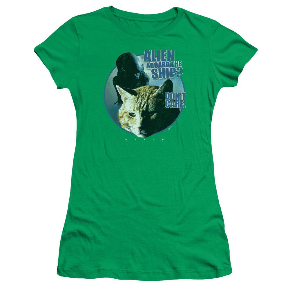 Alien Jonesy Junior Sheer Cap Sleeve Womens T Shirt Kelly Green Hoodie, Sweatshirt | CiraTrend.com