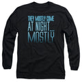 Aliens Mostly Mens Long Sleeve Shirt Black Hoodie, Sweatshirt | CiraTrend.com