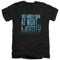 Aliens Mostly Mens Slim Fit V-Neck T Shirt Black Hoodie, Sweatshirt | CiraTrend.com
