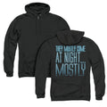 Aliens Mostly Back Print Zipper Mens Hoodie Black T-Shirts, Sweatshirt | CiraTrend.com