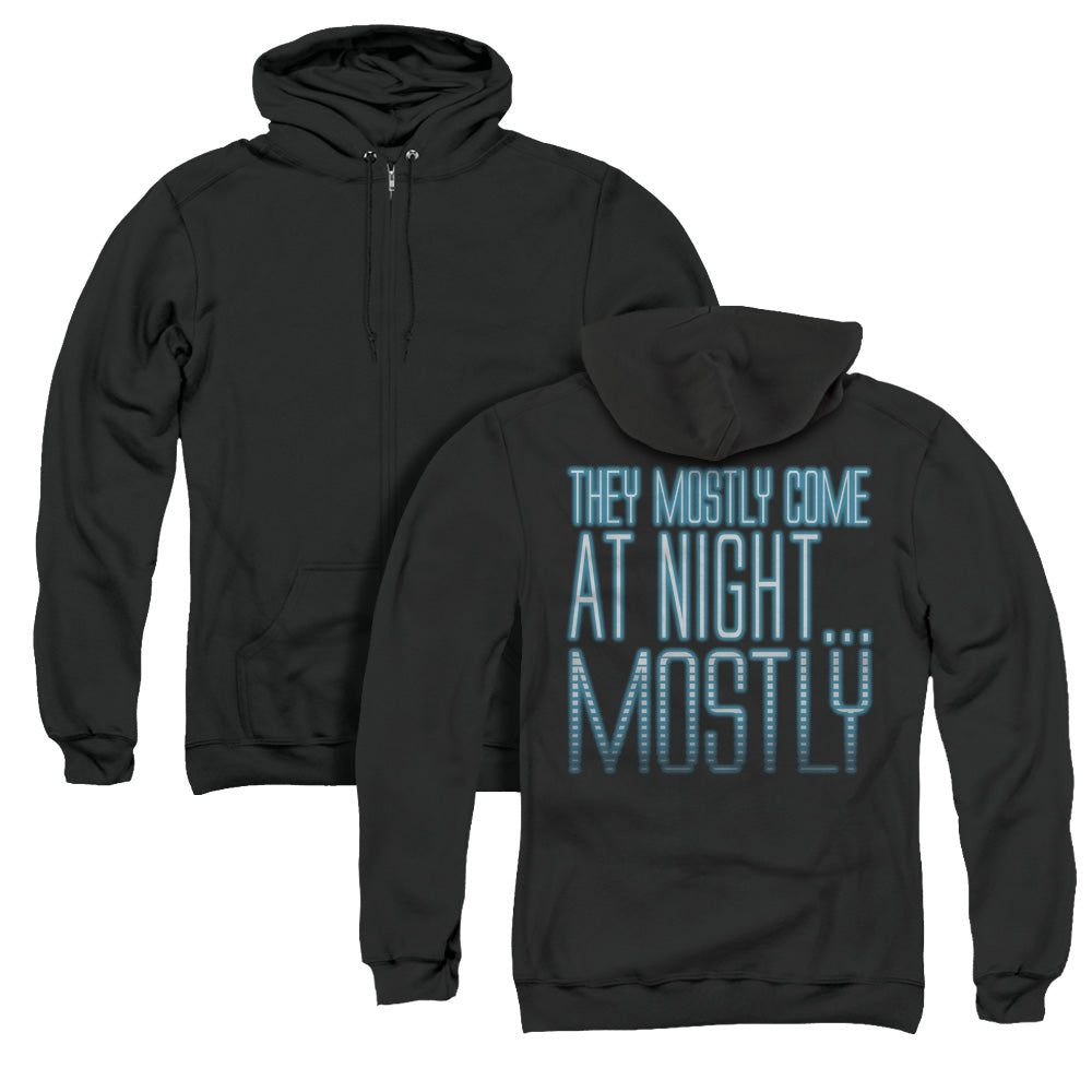 Aliens Mostly Back Print Zipper Mens Hoodie Black T-Shirts, Sweatshirt | CiraTrend.com