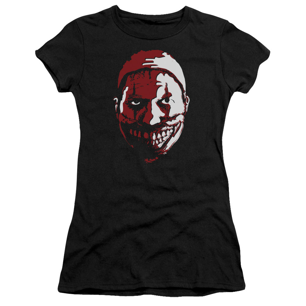 American Horror Story Clown Junior Sheer Cap Sleeve Black T-Shirts, Hoodie, Sweatshirt