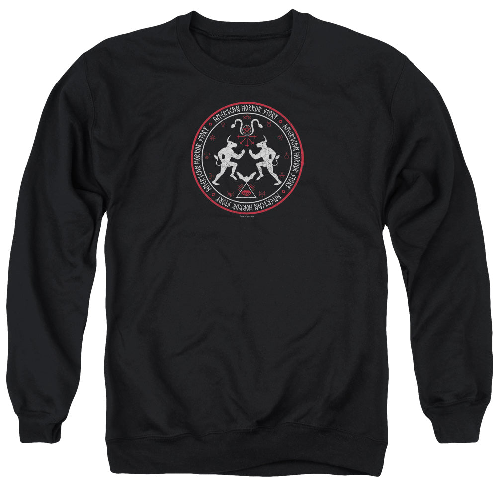 American Horror Story Coven Minotaur Sigil Mens Crewneck Sweatshirt Black T-Shirts, Hoodie | CiraTrend.com
