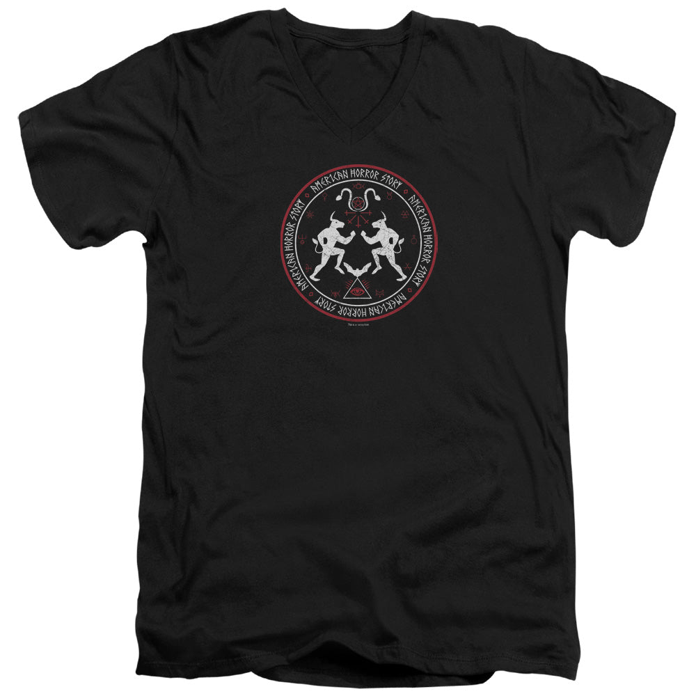 American Horror Story Coven Minotaur Sigil Mens Slim Fit V-Neck T Shirt Black Hoodie, Sweatshirt | CiraTrend.com