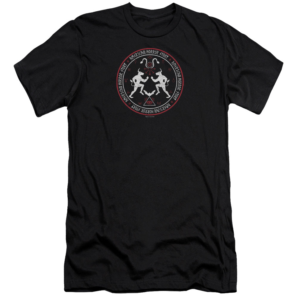 American Horror Story Coven Minotaur Sigil Premium Bella Canvas Slim Fit Mens T Shirt Black Hoodie, Sweatshirt