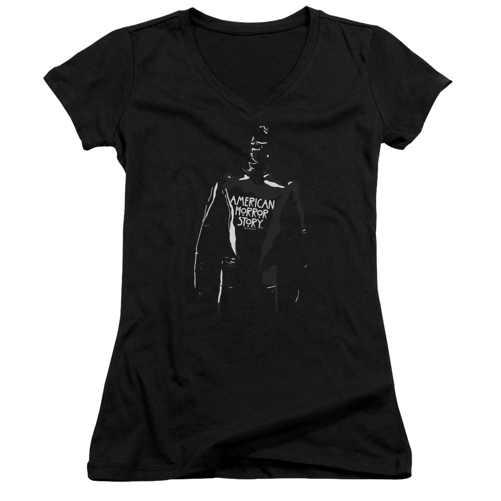 American Horror Story Rubber Man Junior Sheer Cap Sleeve V-Neck Womens T Shirt Black Hoodie, Sweatshirt | CiraTrend.com