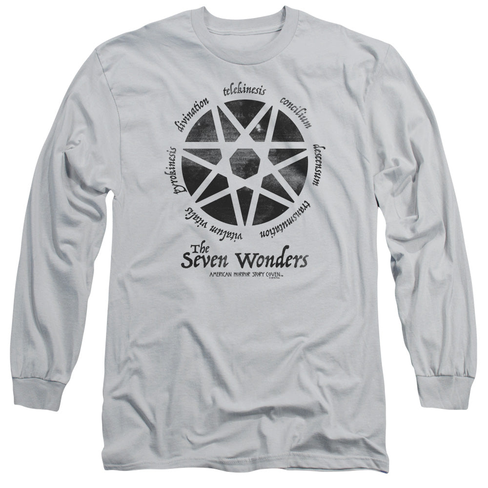 American Horror Story Seven Wonders Mens Long Sleeve Shirt Silver Hoodie, Sweatshirt | CiraTrend.com