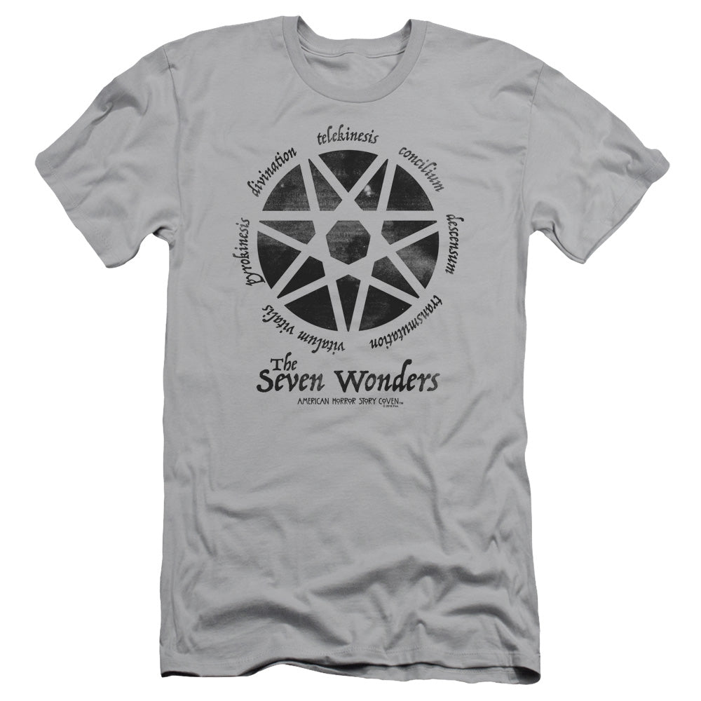American Horror Story Seven Wonders Slim Fit Mens T Shirt Silver Hoodie, Sweatshirt | CiraTrend.com