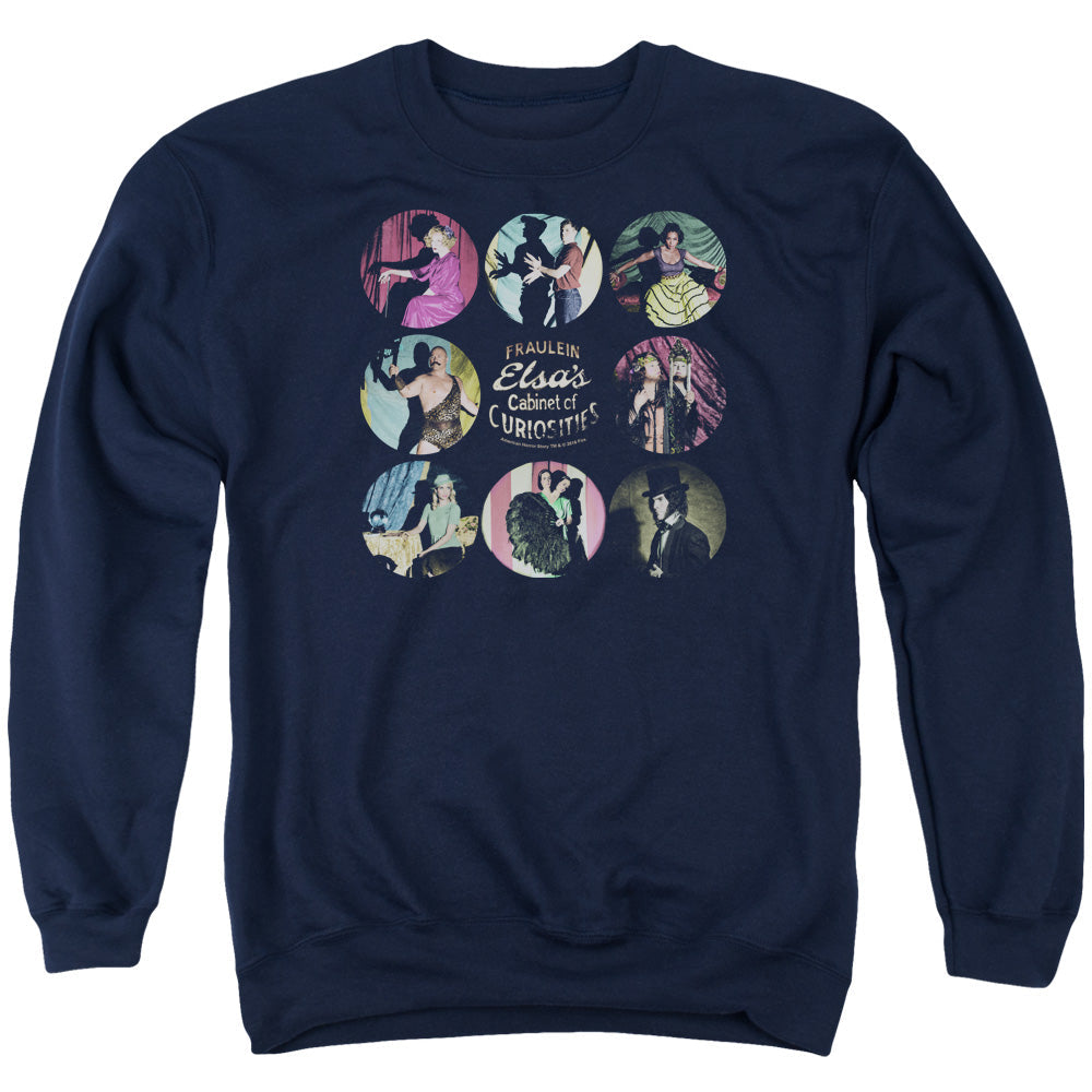 American Horror Story Cabinet Of Curiosities Mens Crewneck Sweatshirt Navy T-Shirts, Hoodie | CiraTrend.com