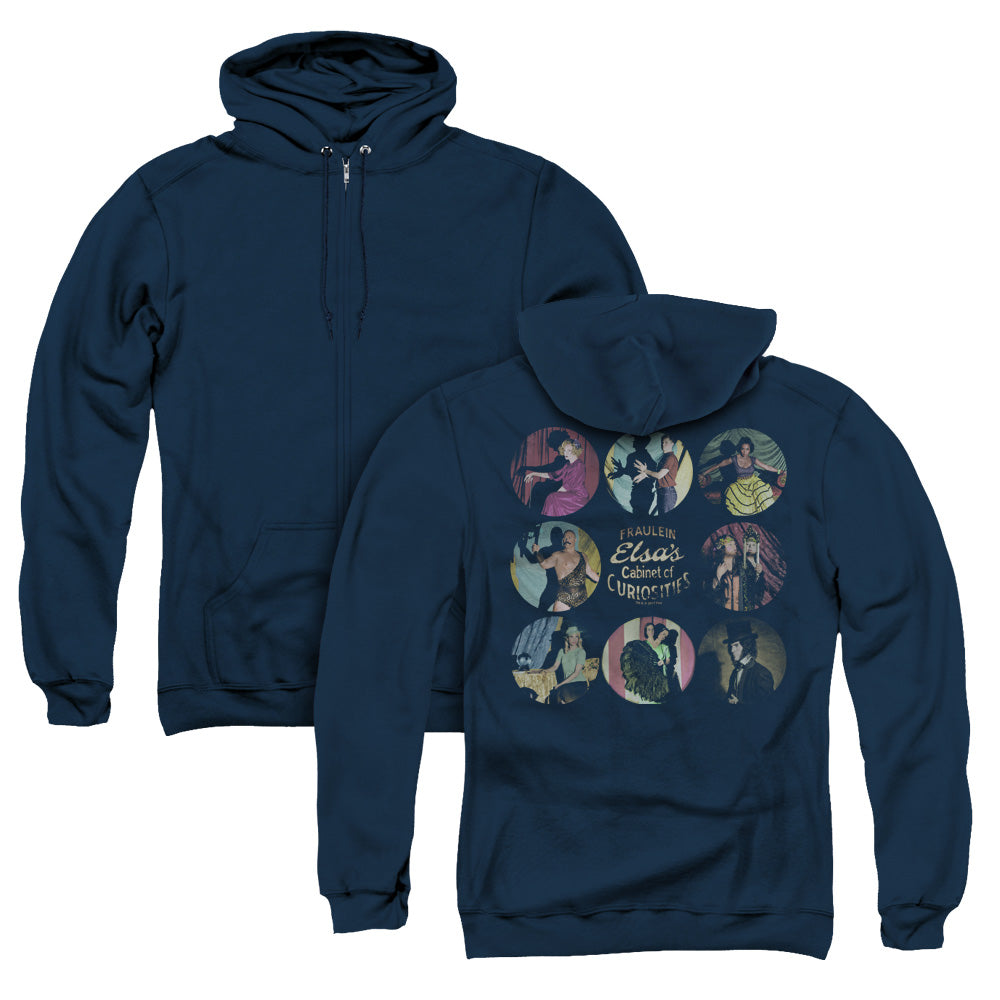 American Horror Story Cabinet Of Curiosities Back Print Zipper Mens Hoodie Navy T-Shirts, Sweatshirt | CiraTrend.com