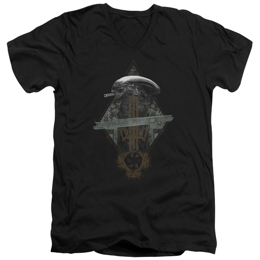 Alien Prison Planet Collage Mens Slim Fit V-Neck T Shirt Black Hoodie, Sweatshirt | CiraTrend.com