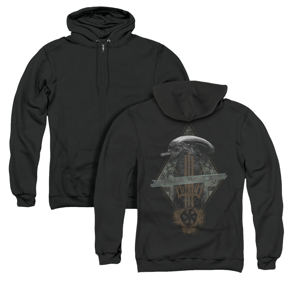 Alien Prison Planet Collage Back Print Zipper Mens Hoodie Black T-Shirts, Sweatshirt | CiraTrend.com