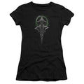 Alien Monarch Junior Sheer Cap Sleeve Womens T Shirt Black Hoodie, Sweatshirt | CiraTrend.com
