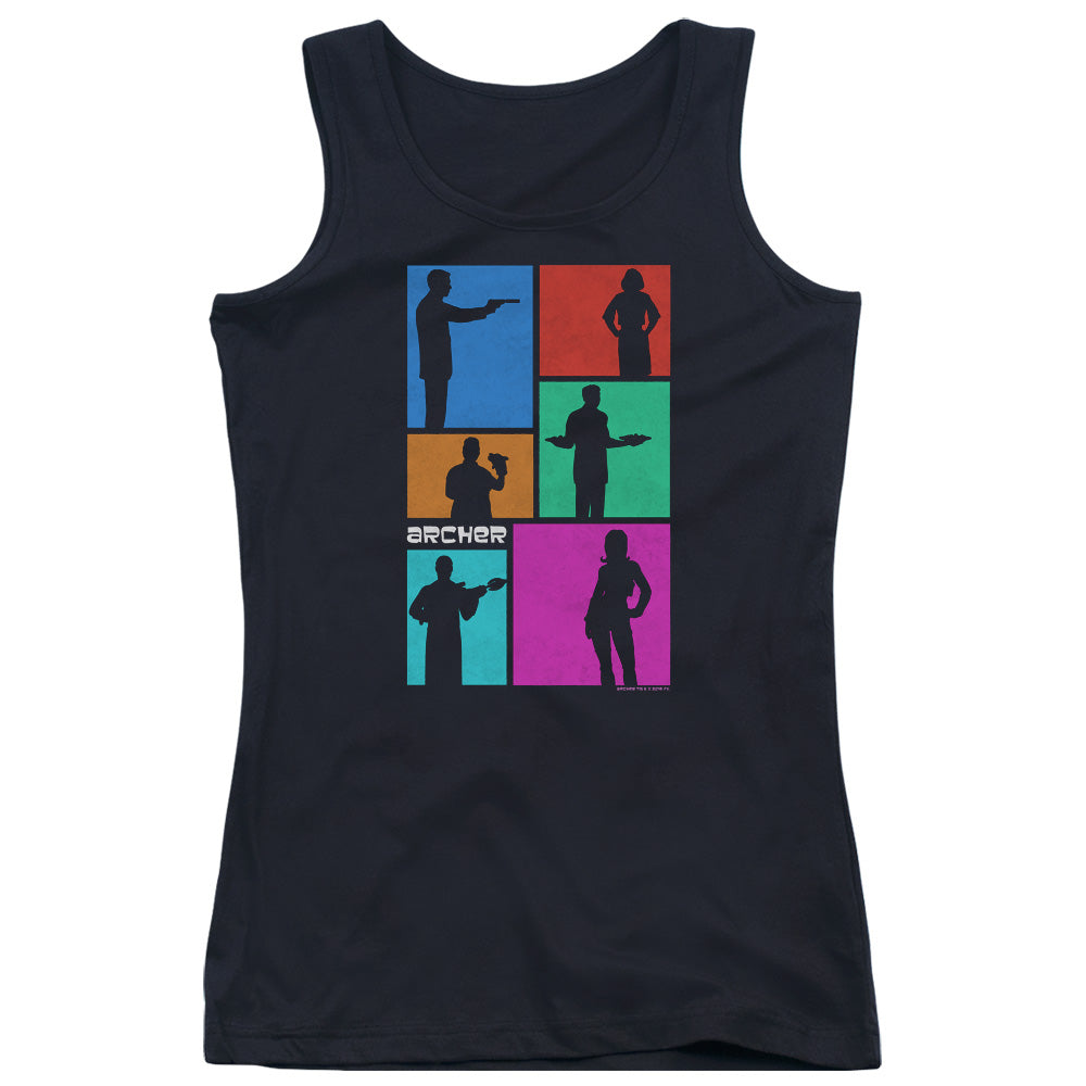 Archer Silhouettes Womens Tank Top Shirt Black Hoodie, Sweatshirt | CiraTrend.com