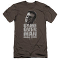 Alien Game Over Man Bella Canvas Slim Fit Charcoal T-Shirts, Hoodie, Sweatshirt