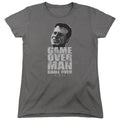 Alien Game Over Man Womens T Shirt Charcoal Hoodie, Sweatshirt | CiraTrend.com