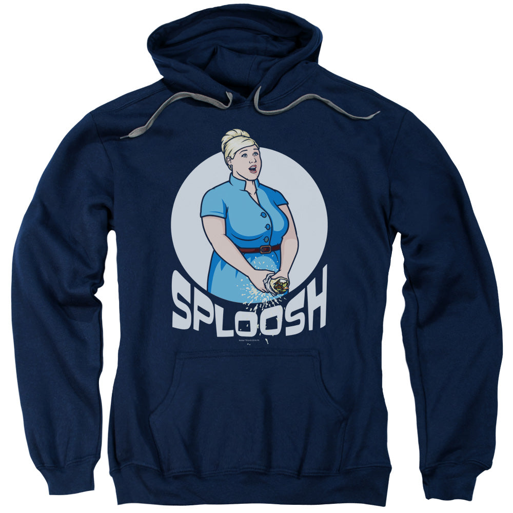 Archer Sploosh Mens Hoodie Navy Blue T-Shirts, Sweatshirt | CiraTrend.com