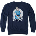 Archer Sploosh Mens Crewneck Sweatshirt Navy Blue T-Shirts, Hoodie | CiraTrend.com