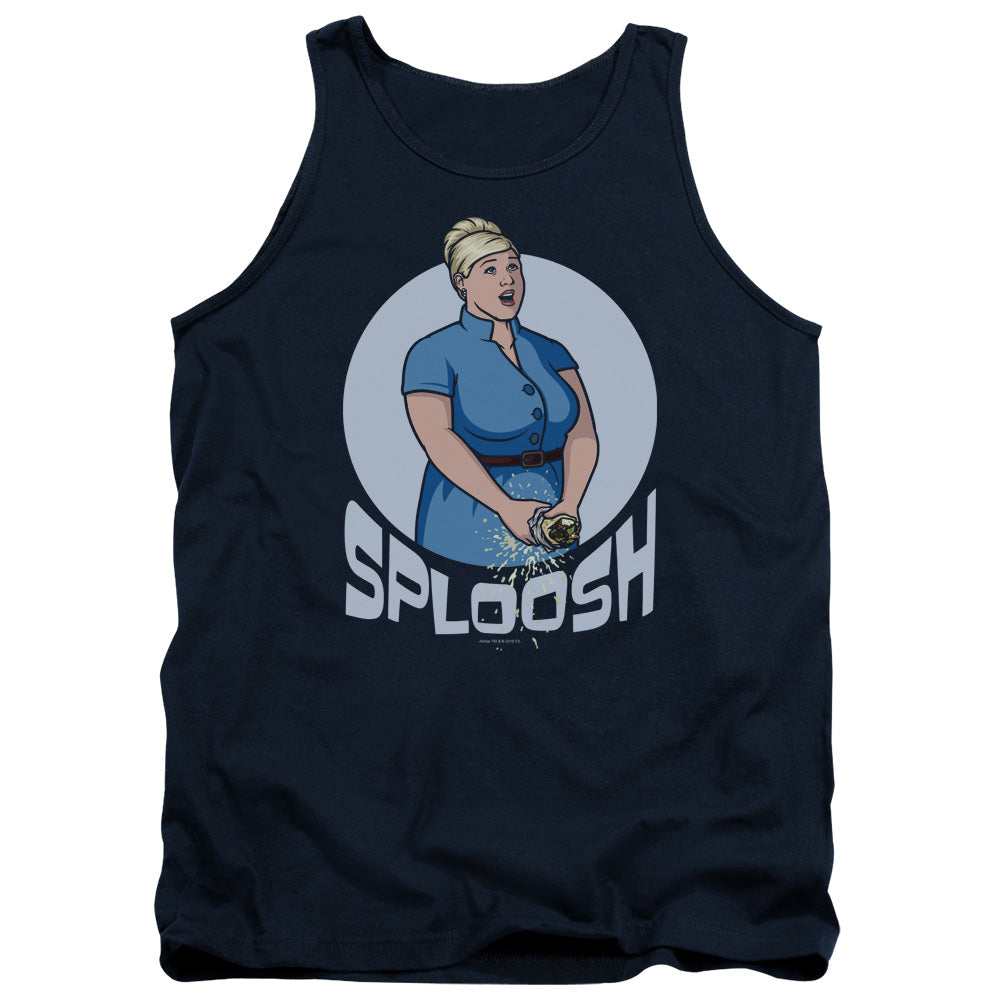 Archer Sploosh Mens Tank Top Shirt Navy Blue Hoodie, Sweatshirt | CiraTrend.com