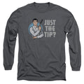 Archer Tip Mens Long Sleeve Shirt Charcoal Hoodie, Sweatshirt | CiraTrend.com