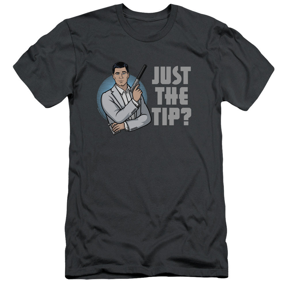 Archer Tip Slim Fit Mens T Shirt Charcoal Hoodie, Sweatshirt | CiraTrend.com