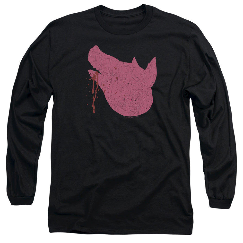 American Horror Story Pig Head Mens Long Sleeve Shirt Black Hoodie, Sweatshirt | CiraTrend.com