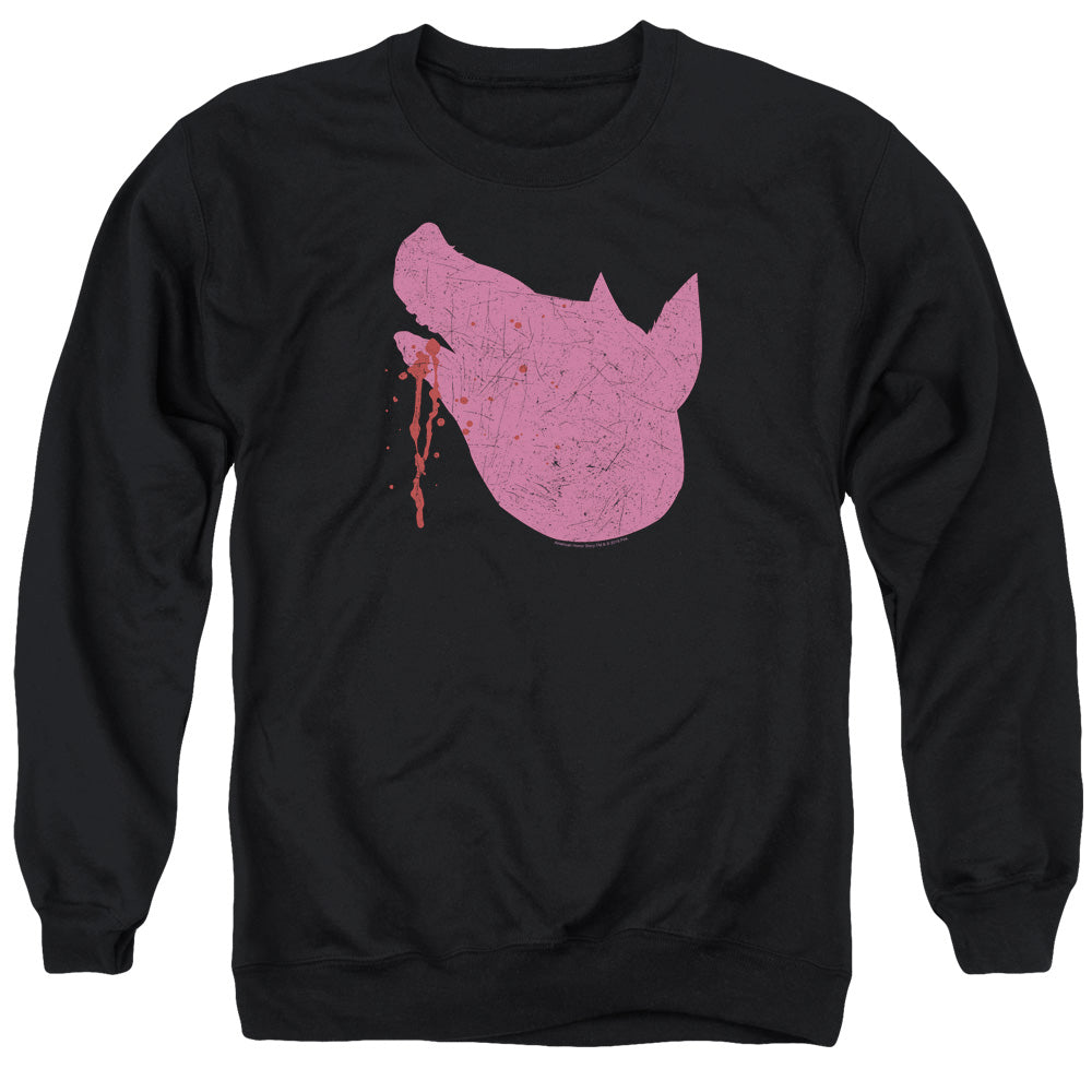 American Horror Story Pig Head Mens Crewneck Sweatshirt Black T-Shirts, Hoodie | CiraTrend.com