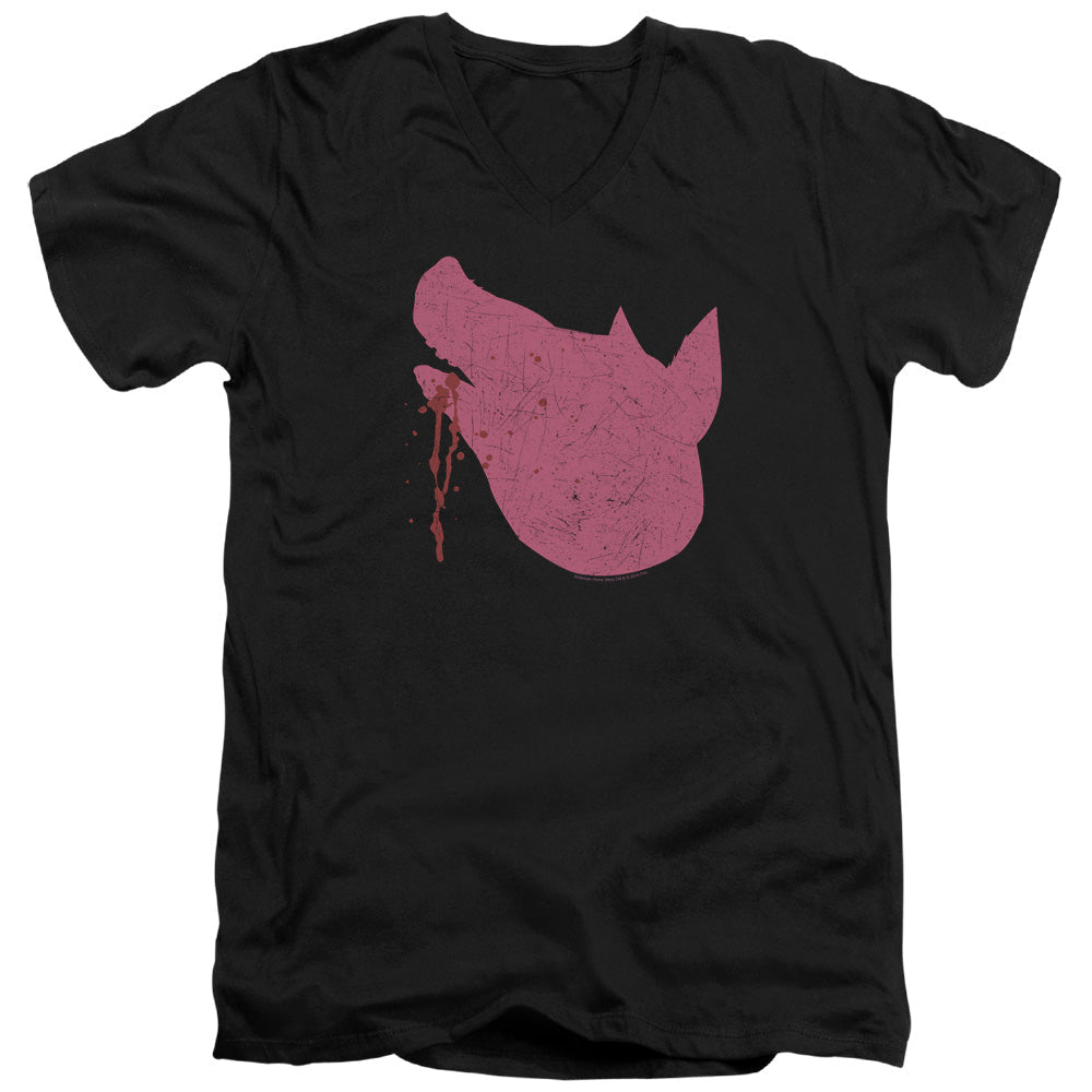 American Horror Story Pig Head Mens Slim Fit V-Neck T Shirt Black Hoodie, Sweatshirt | CiraTrend.com