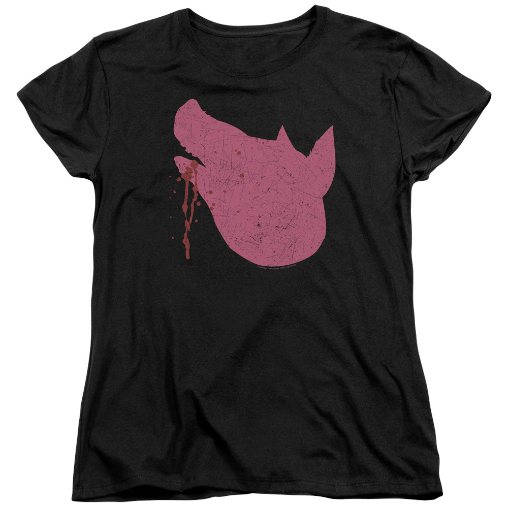 American Horror Story Pig Head Womens T Shirt Black Hoodie, Sweatshirt | CiraTrend.com