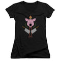 American Horror Story Pig Cleavers Junior Sheer Cap Sleeve V-Neck Womens T Shirt Black Hoodie, Sweatshirt | CiraTrend.com
