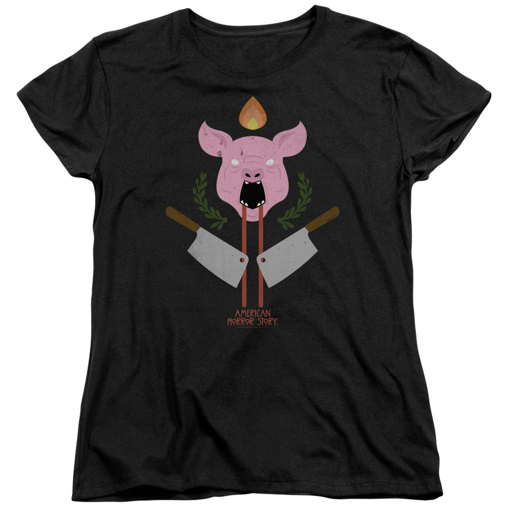 American Horror Story Pig Cleavers Womens T Shirt Black Hoodie, Sweatshirt | CiraTrend.com